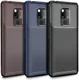 Huawei Mate 20 Siliconen Carbon Hoesje Blauw afbeelding 5
