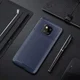Huawei Mate 20 Pro Siliconen Carbon Hoesje Blauw afbeelding 2