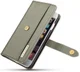 Apple iPhone 6s Echt Leren 2-in-1 Bookcase en Back Cover Hoesje Groen afbeelding 2