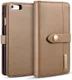 Apple iPhone 6s Echt Leren 2-in-1 Bookcase en Back Cover Hoesje Bruin afbeelding 1