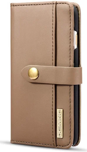 Apple iPhone 6s Echt Leren 2-in-1 Bookcase en Back Cover Hoesje Bruin afbeelding 14