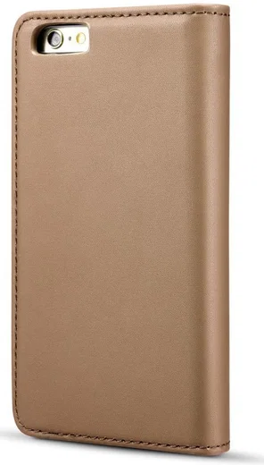 Apple iPhone 6s Echt Leren 2-in-1 Bookcase en Back Cover Hoesje Bruin afbeelding 15