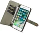 Apple iPhone 7/8 Echt Leren 2-in-1 Bookcase en Back Cover Hoesje Groen afbeelding 3