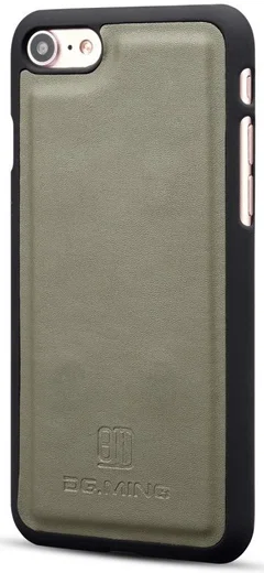 Apple iPhone 7/8 Echt Leren 2-in-1 Bookcase en Back Cover Hoesje Groen afbeelding 4