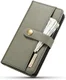 Apple iPhone 7/8 Echt Leren 2-in-1 Bookcase en Back Cover Hoesje Groen afbeelding 8