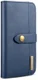 Apple iPhone XS Echt Leren 2-in-1 Bookcase en Back Cover Hoesje Blauw afbeelding 1