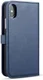 Apple iPhone XS Echt Leren 2-in-1 Bookcase en Back Cover Hoesje Blauw afbeelding 13