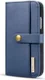 Apple iPhone XS Echt Leren 2-in-1 Bookcase en Back Cover Hoesje Blauw afbeelding 14
