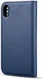 Apple iPhone XS Echt Leren 2-in-1 Bookcase en Back Cover Hoesje Blauw afbeelding 15