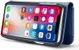Apple iPhone XS Echt Leren 2-in-1 Bookcase en Back Cover Hoesje Blauw afbeelding 6