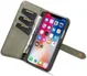 Apple iPhone XS Echt Leren 2-in-1 Bookcase en Back Cover Hoesje Groen afbeelding 1