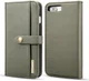 Apple iPhone 7/8 Plus Leren 2-in-1 Bookcase en Back Cover Hoesje Groen afbeelding 1