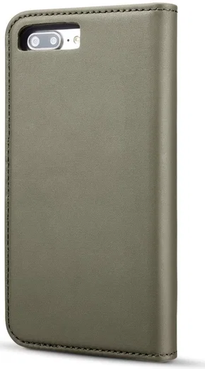 Apple iPhone 7/8 Plus Leren 2-in-1 Bookcase en Back Cover Hoesje Groen afbeelding 12