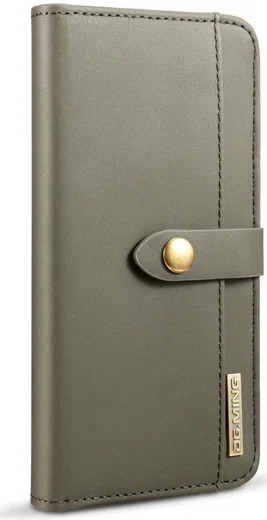 Apple iPhone 7/8 Plus Leren 2-in-1 Bookcase en Back Cover Hoesje Groen afbeelding 13