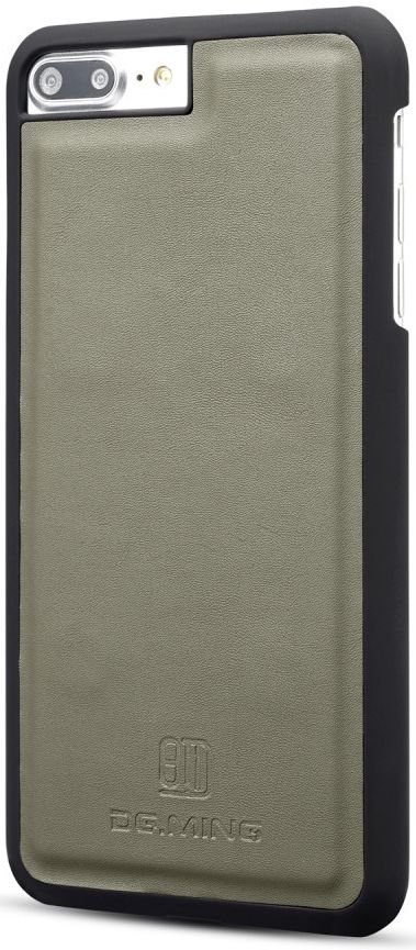 Apple iPhone 7/8 Plus Leren 2-in-1 Bookcase en Back Cover Hoesje Groen afbeelding 5