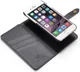 Apple iPhone 6s Plus Leren 2-in-1 Bookcase en Back Cover Hoesje Zwart afbeelding 2