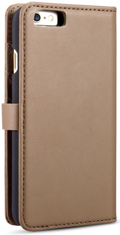 Apple iPhone 6s Plus Leren 2-in-1 Bookcase en Back Cover Hoesje Bruin afbeelding 12