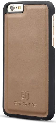 Apple iPhone 6s Plus Leren 2-in-1 Bookcase en Back Cover Hoesje Bruin afbeelding 5