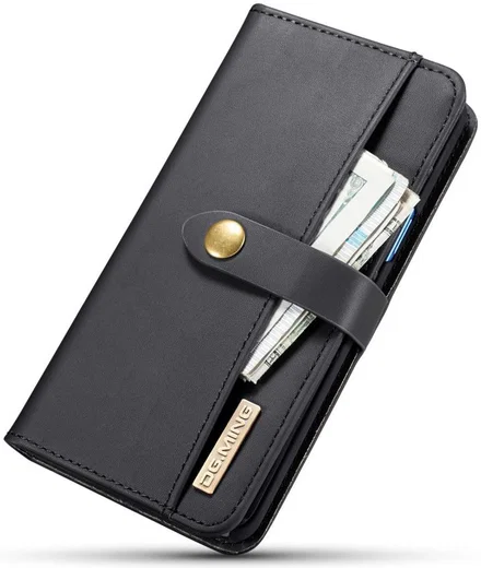 Samsung Galaxy S9 Leren 2-in-1 Bookcase en Back Cover Hoesje Zwart afbeelding 10