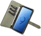 Samsung Galaxy S9 Leren 2-in-1 Bookcase en Back Cover Hoesje Groen afbeelding 1