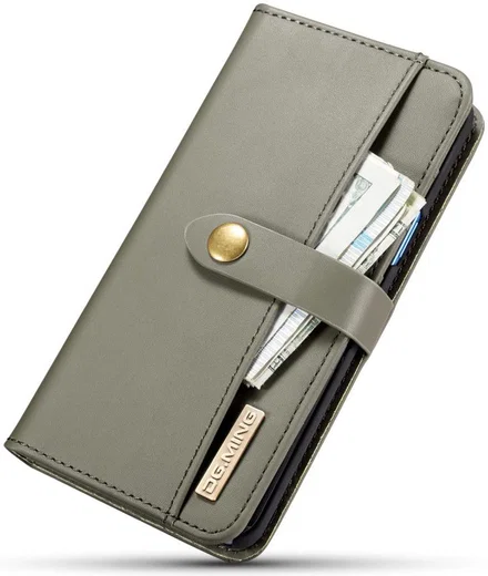 Samsung Galaxy S9 Leren 2-in-1 Bookcase en Back Cover Hoesje Groen afbeelding 10