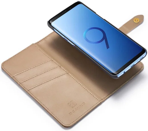 Samsung Galaxy S9 Leren 2-in-1 Bookcase en Back Cover Hoesje Bruin afbeelding 2
