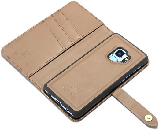 Samsung Galaxy S9 Leren 2-in-1 Bookcase en Back Cover Hoesje Bruin afbeelding 8