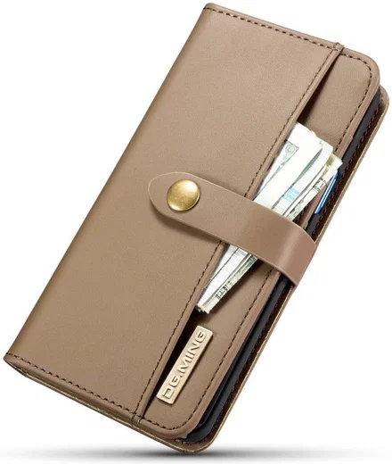 Samsung Galaxy S9 Leren 2-in-1 Bookcase en Back Cover Hoesje Bruin afbeelding 6