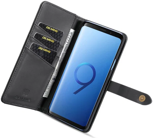 Samsung Galaxy S9 Plus 2-in-1 Bookcase en Back Cover Hoesje Zwart afbeelding 4