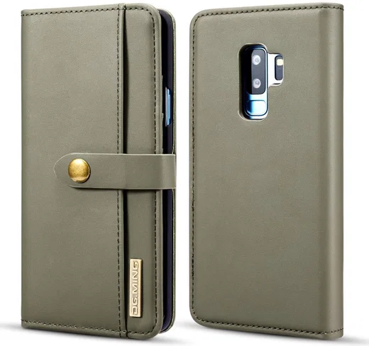 Samsung Galaxy S9 Plus 2-in-1 Bookcase en Back Cover Hoesje Groen afbeelding 1