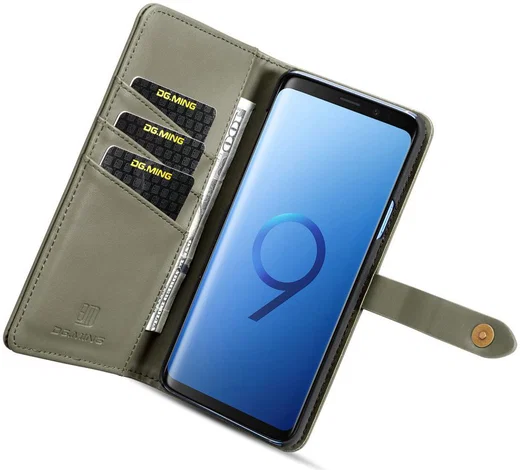 Samsung Galaxy S9 Plus 2-in-1 Bookcase en Back Cover Hoesje Groen afbeelding 4
