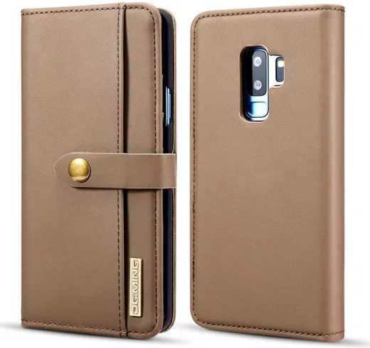 Samsung Galaxy S9 Plus 2-in-1 Bookcase en Back Cover Hoesje Bruin afbeelding 1