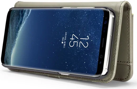 Samsung Galaxy S8 Plus 2-in-1 Bookcase en Back Cover Hoesje Groen afbeelding 7