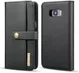 Samsung Galaxy S8 Leren 2-in-1 Bookcase en Back Cover Hoesje Zwart afbeelding 1