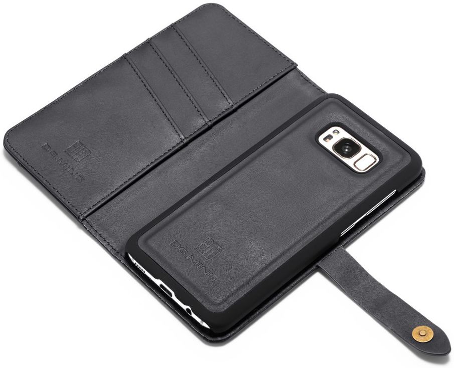 Samsung Galaxy S8 Leren 2-in-1 Bookcase en Back Cover Hoesje Zwart afbeelding 5