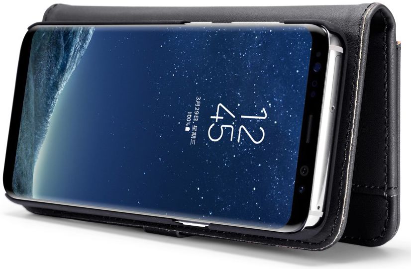 Samsung Galaxy S8 Leren 2-in-1 Bookcase en Back Cover Hoesje Zwart afbeelding 6