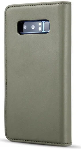 Samsung Galaxy Note 8 Leren 2-in-1 Bookcase en Back Cover Hoesje Groen afbeelding 15