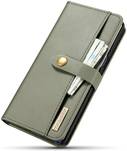 Samsung Galaxy Note 8 Leren 2-in-1 Bookcase en Back Cover Hoesje Groen afbeelding 10