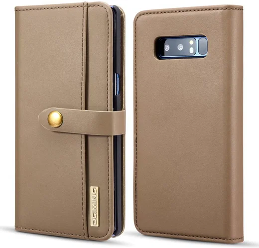 Samsung Galaxy Note 8 Leren 2-in-1 Bookcase en Back Cover Hoesje Bruin afbeelding 1