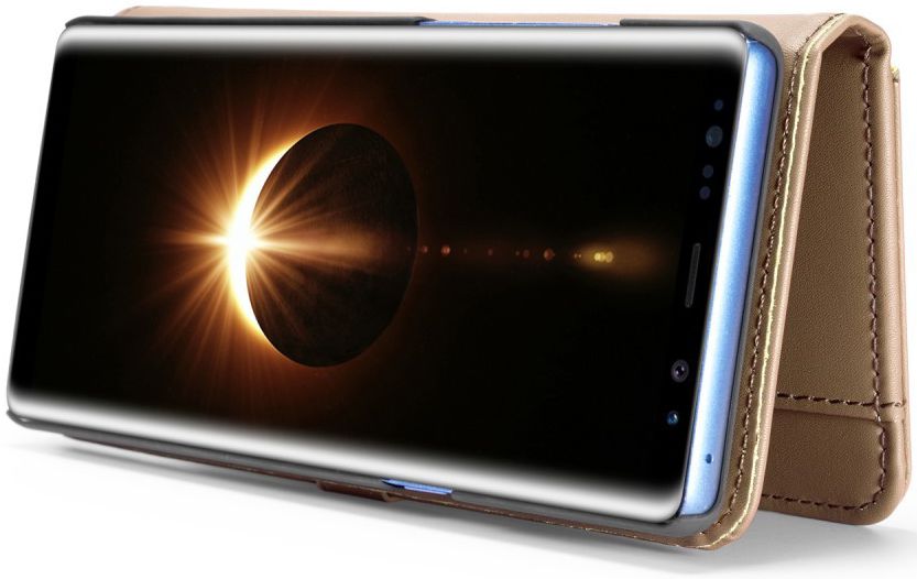 Samsung Galaxy Note 8 Leren 2-in-1 Bookcase en Back Cover Hoesje Bruin afbeelding 7