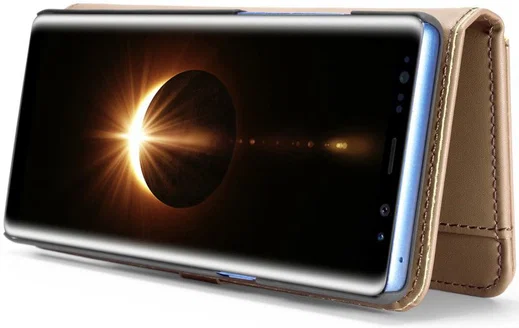 Samsung Galaxy Note 8 Leren 2-in-1 Bookcase en Back Cover Hoesje Bruin afbeelding 7