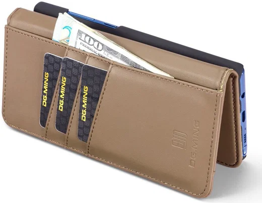 Samsung Galaxy Note 8 Leren 2-in-1 Bookcase en Back Cover Hoesje Bruin afbeelding 8