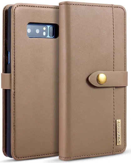 Samsung Galaxy Note 8 Leren 2-in-1 Bookcase en Back Cover Hoesje Bruin afbeelding 10