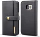 Samsung Galaxy S7 Leren 2-in-1 Bookcase en Back Cover Hoesje Zwart afbeelding 1