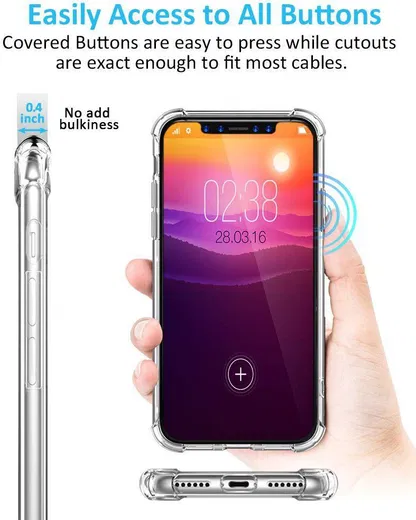 Apple iPhone XR Rugged Transparante TPU Back Cover Hoesje afbeelding 9