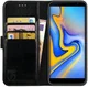 Rosso Element Samsung Galaxy J6 Plus Hoesje Book Cover Zwart afbeelding 1