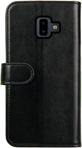 Rosso Element Samsung Galaxy J6 Plus Hoesje Book Cover Zwart afbeelding 2
