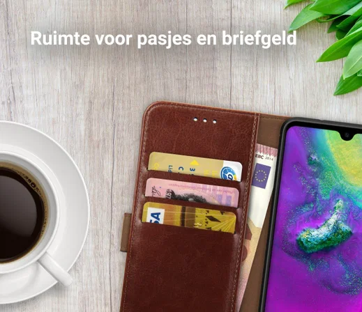 Rosso Element Huawei Mate 20 Hoesje Book Cover Bruin afbeelding 8