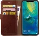 Rosso Element Huawei Mate 20 Pro Hoesje Book Cover Bruin afbeelding 1