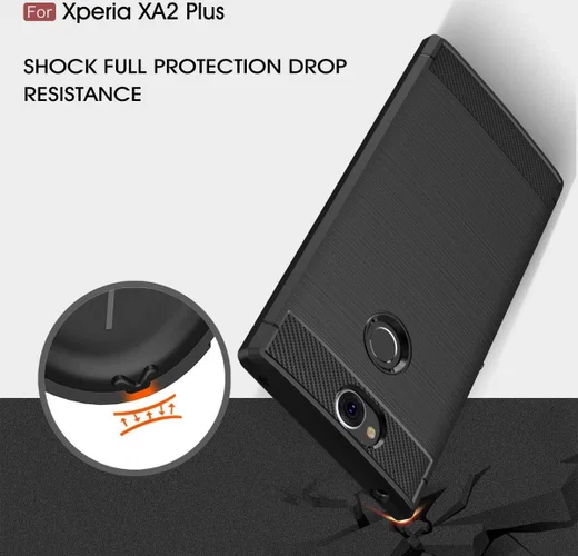 Sony Xperia XA2 Plus Geborsteld TPU Hoesje Rood afbeelding 5
